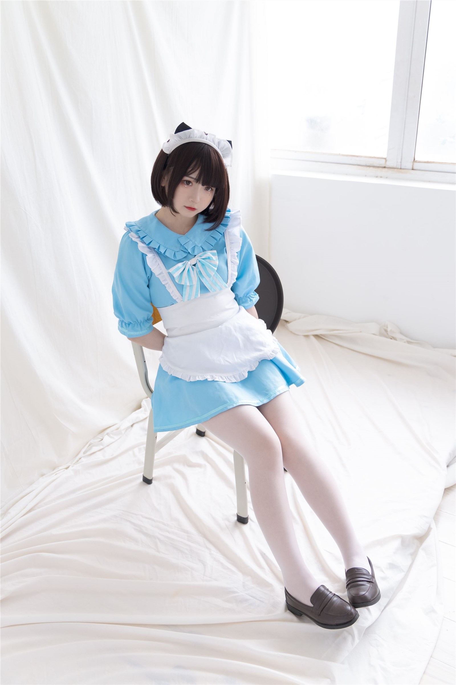 Guchuan No.060 blue kitten maid(3)